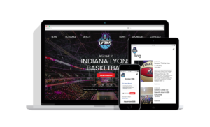 Indiana Lyons Basketball Responsive Website Design